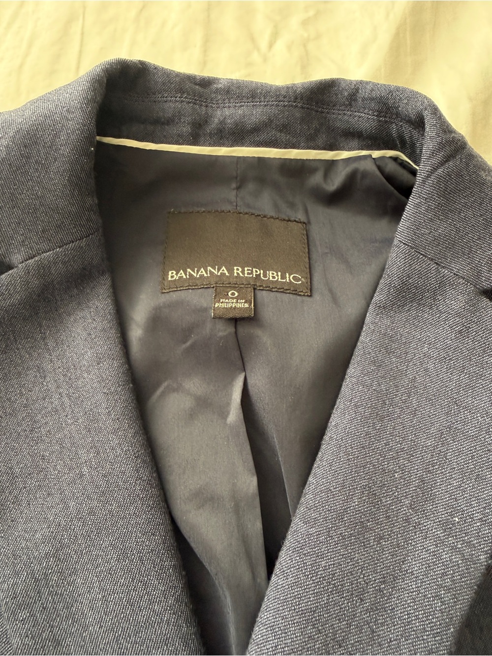 Banana Republic Women's Dark Navy Tie-Waist Blazer - Picture 2 of 8
